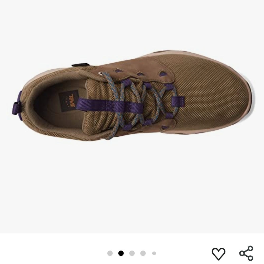 New Teva Women's Arrowood Waterproof Hiking Shoes - Olive Mulberry Size 8 - Picture 3 of 8